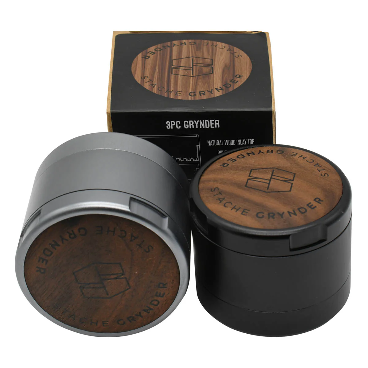 Stache Grynder - 3PC Dry Herb Grinder