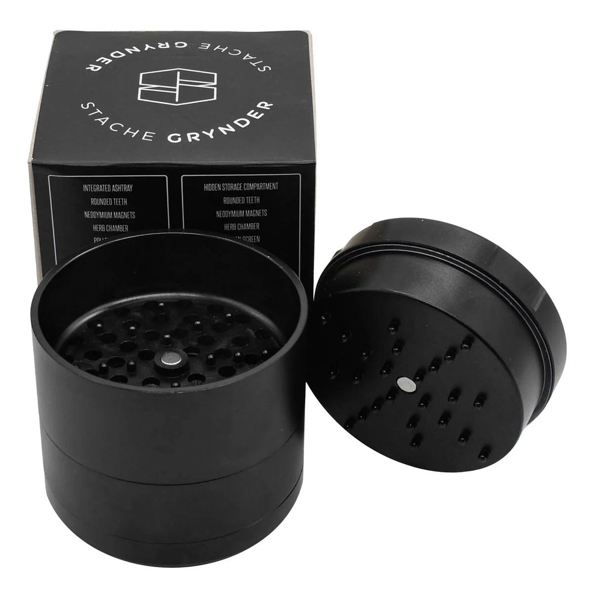 Stache Grynder - 4PC Dry Herb Grinder - Image 4