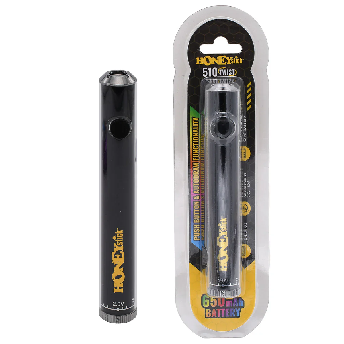 Honeystick Designer Twist 510 Thread Cart Vape Pen Battery - Image 18