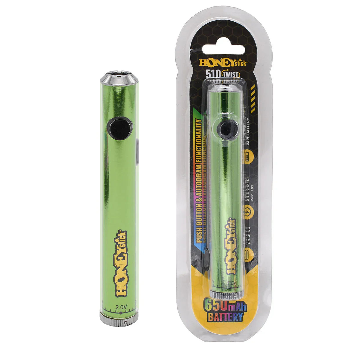Honeystick Designer Twist 510 Thread Cart Vape Pen Battery - Image 20