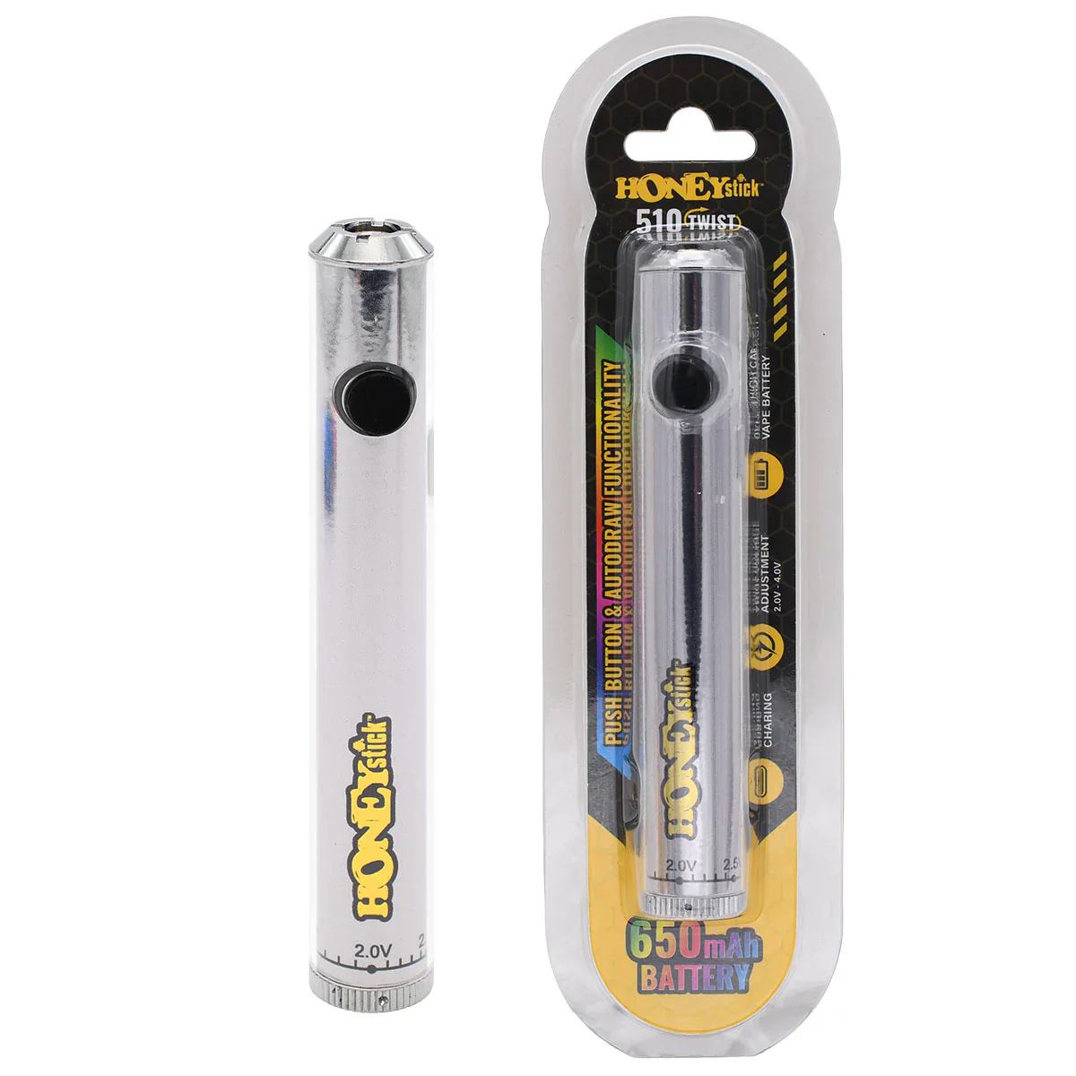 Honeystick Designer Twist 510 Thread Cart Vape Pen Battery - Image 23