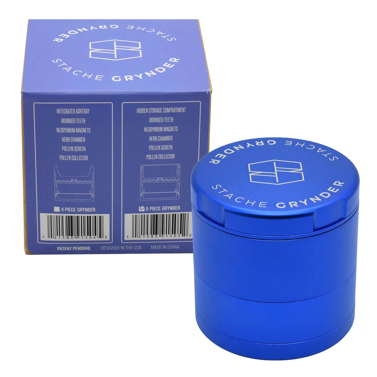 Stache Grynder - 5PC Dry Herb Grinder - Image 12
