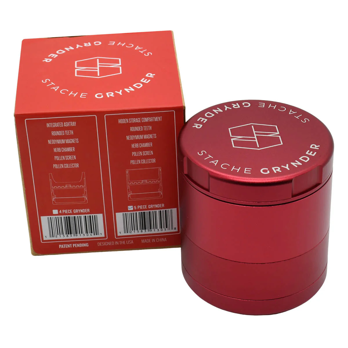 Stache Grynder - 5PC Dry Herb Grinder - Image 22