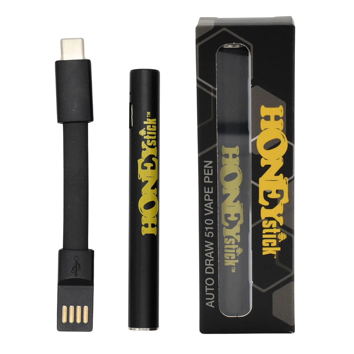 HoneyStick Buttonless Gen 2 Auto Draw 510 Thread Vape Cart Pen Battery - Image 3