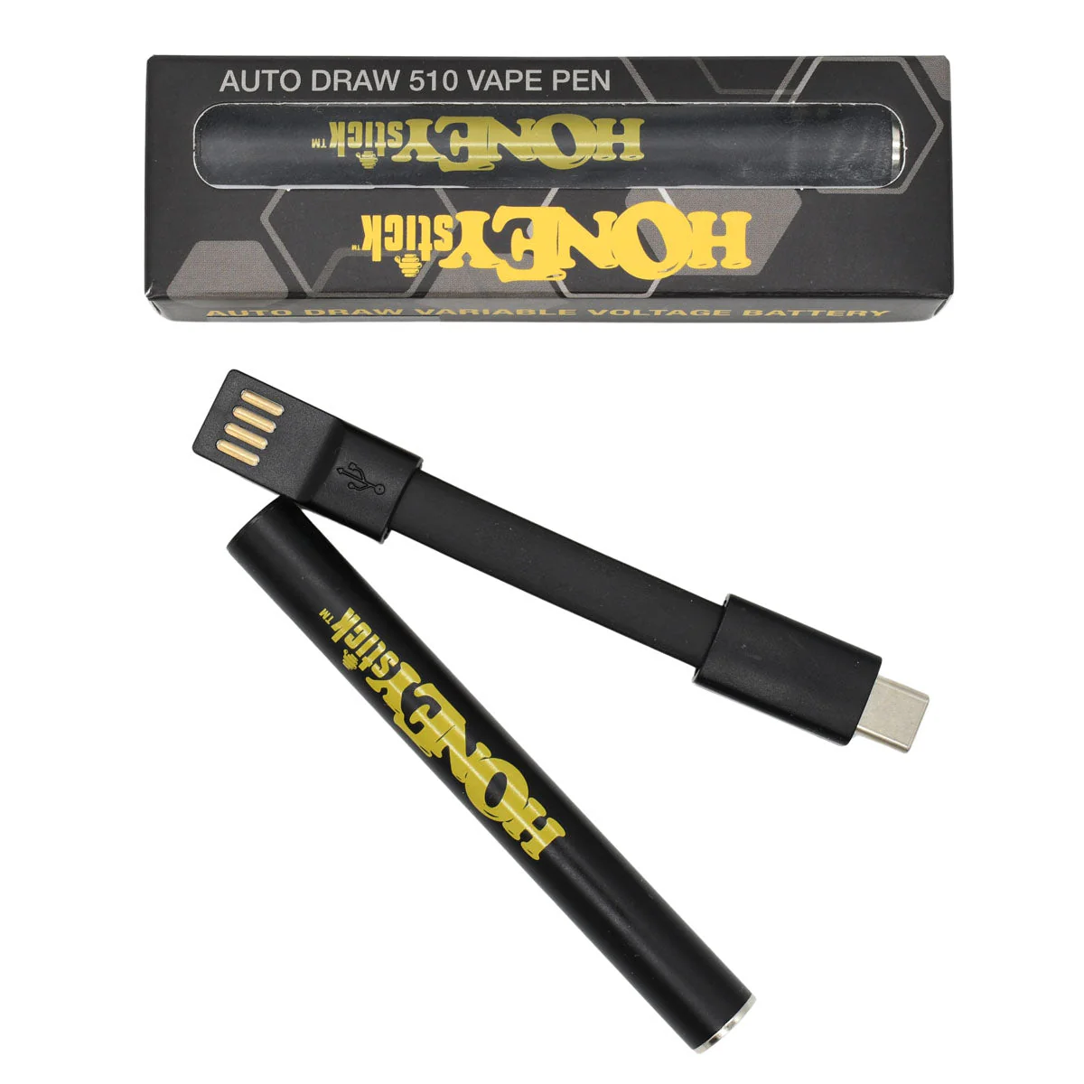 HoneyStick Buttonless Gen 2 Auto Draw 510 Thread Vape Cart Pen Battery - Image 7