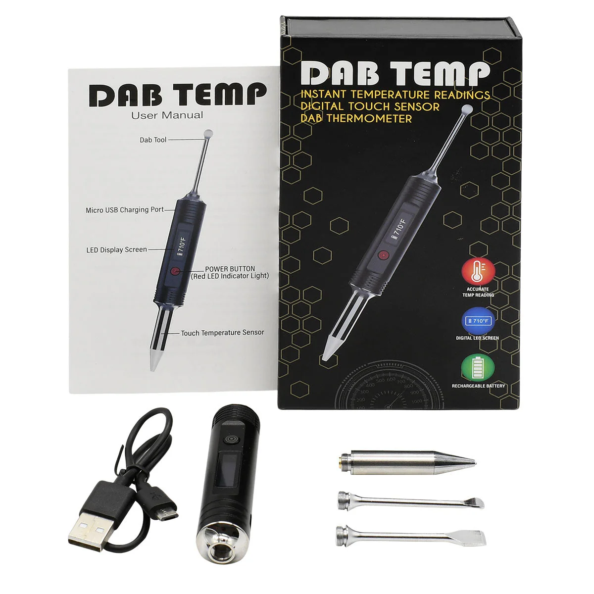 Honeystick Dab Temperature Reader - Instant Digital Dab Thermometer - Image 5