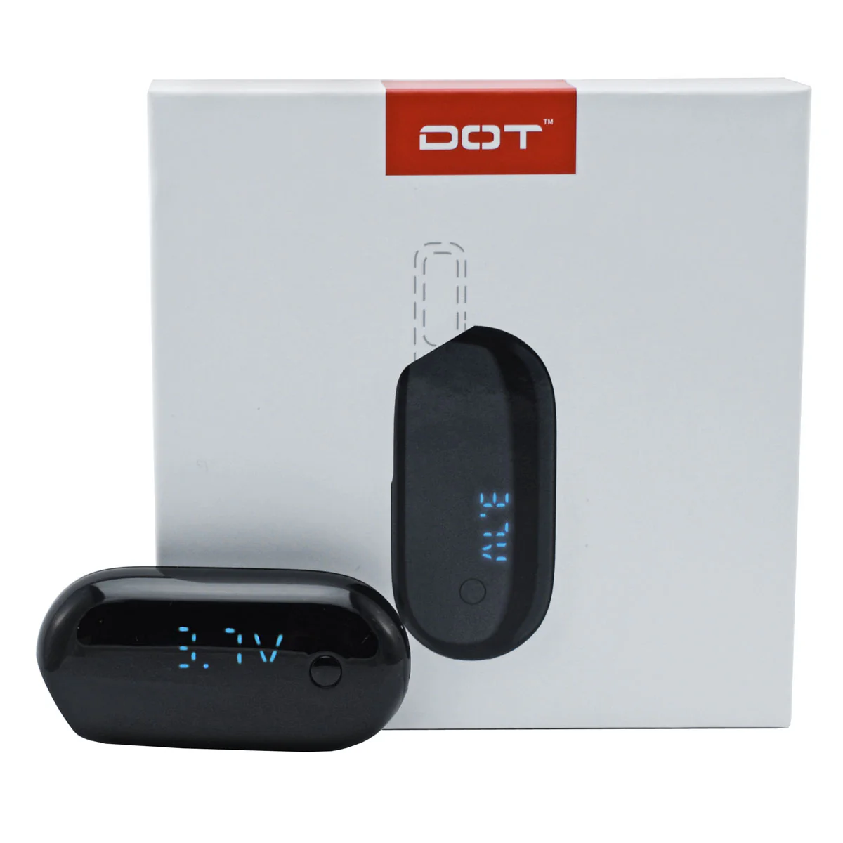 DOT Mini-Q Digital 510 Thread Vape Cartridge Battery - Image 4