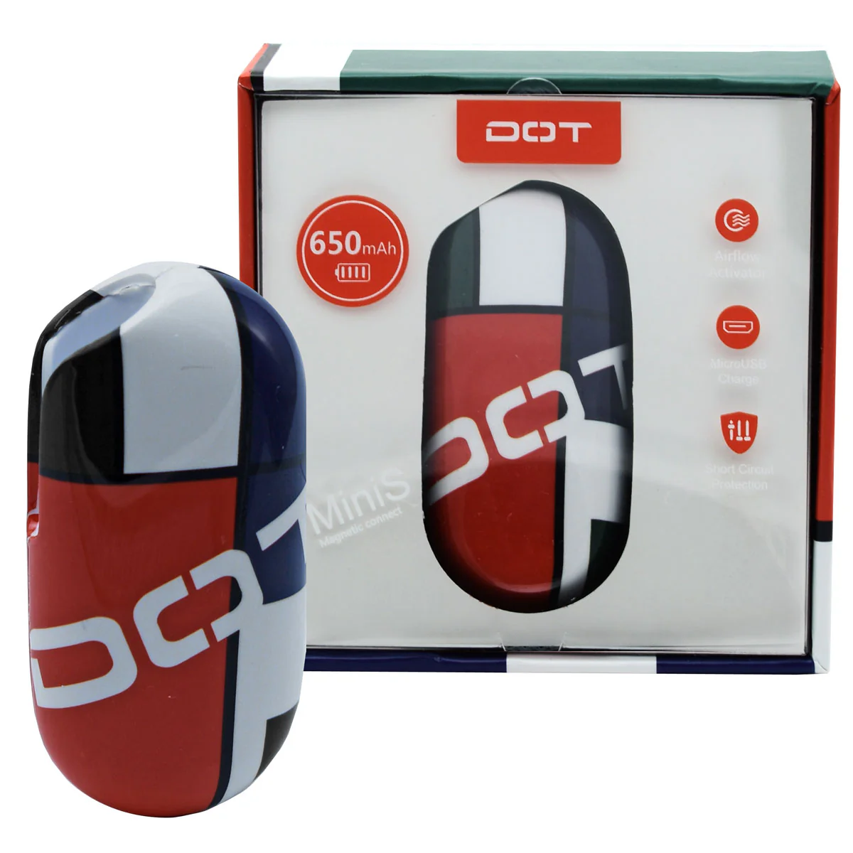 DOT Mini-S MOD 510 Thread Vape Cart Battery - Image 7