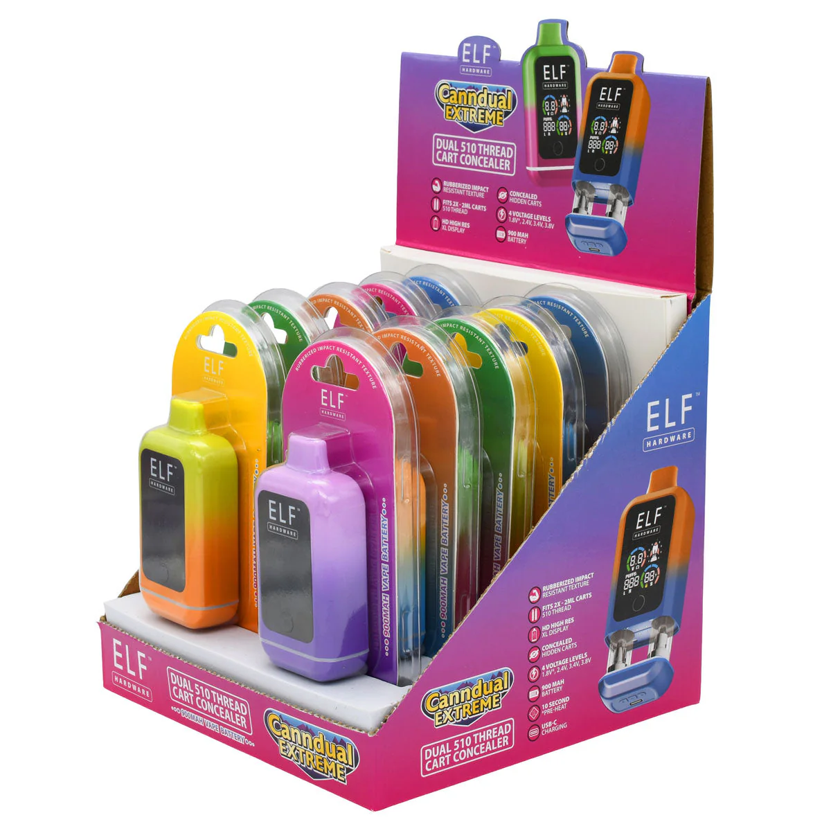 Elf Canndual Extreme 510 Thread Vape Cart Battery - Image 33