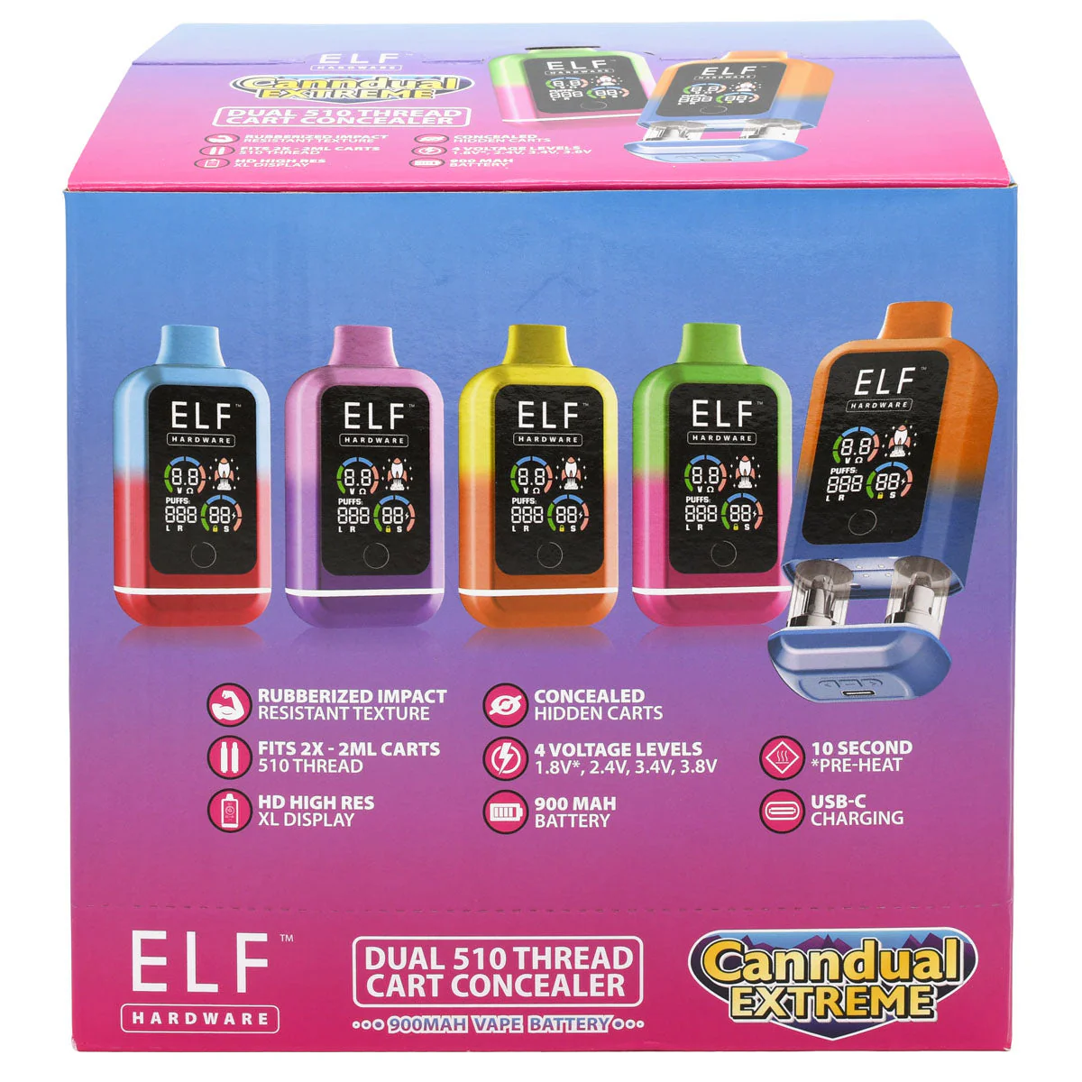 Elf Canndual Extreme 510 Thread Vape Cart Battery - Image 34