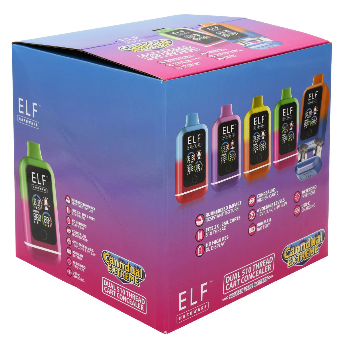 Elf Canndual Extreme 510 Thread Vape Cart Battery - Image 35