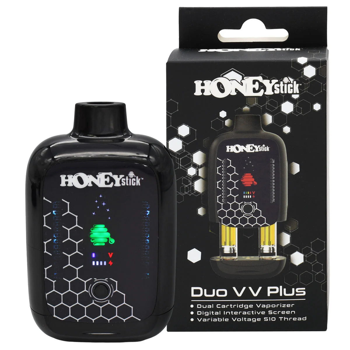 Honeystick DUO VV PLUS 510 Thread Vape Cart Battery - Image 24
