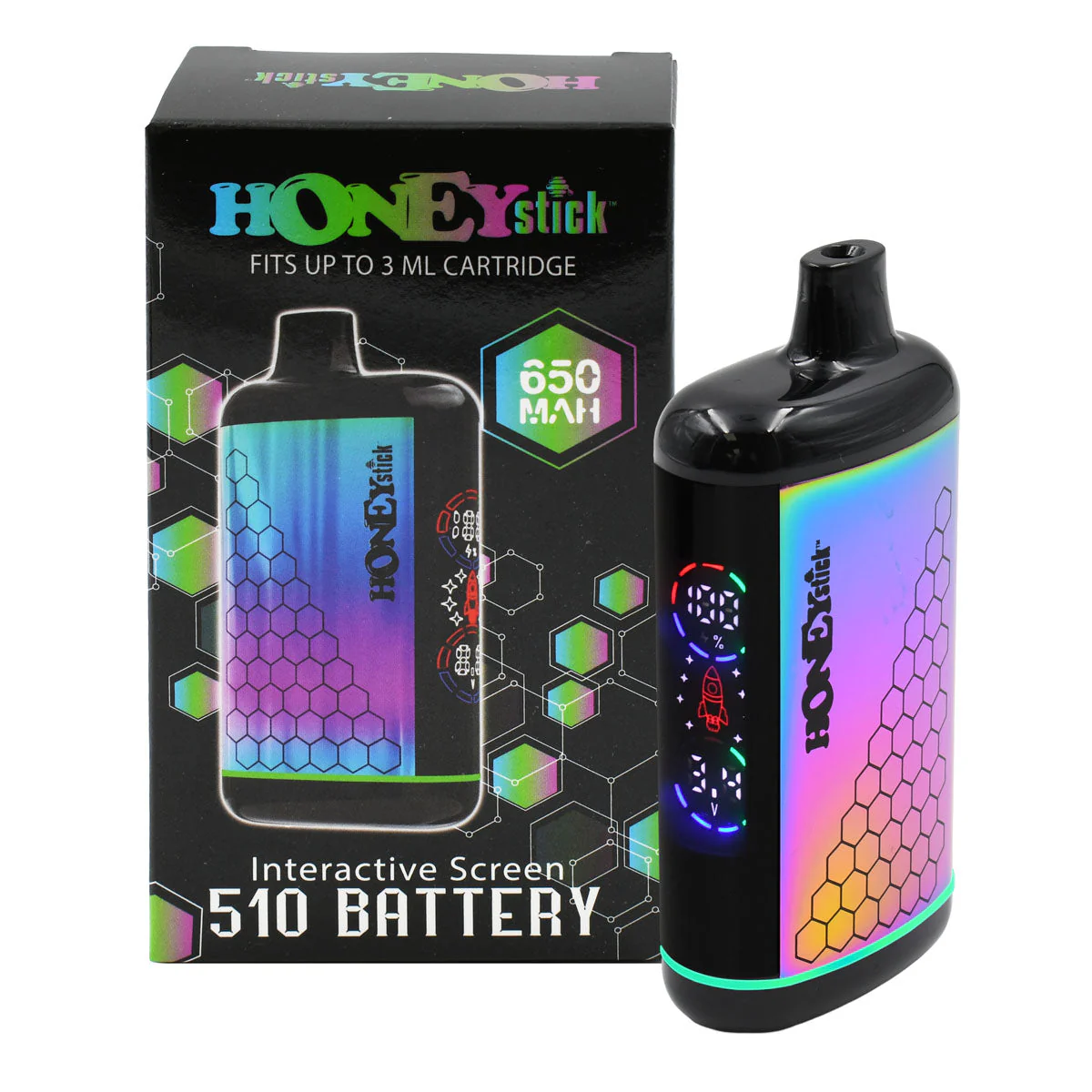 HoneyStick Interactive 510 Thread Vape Cart Battery - Image 25