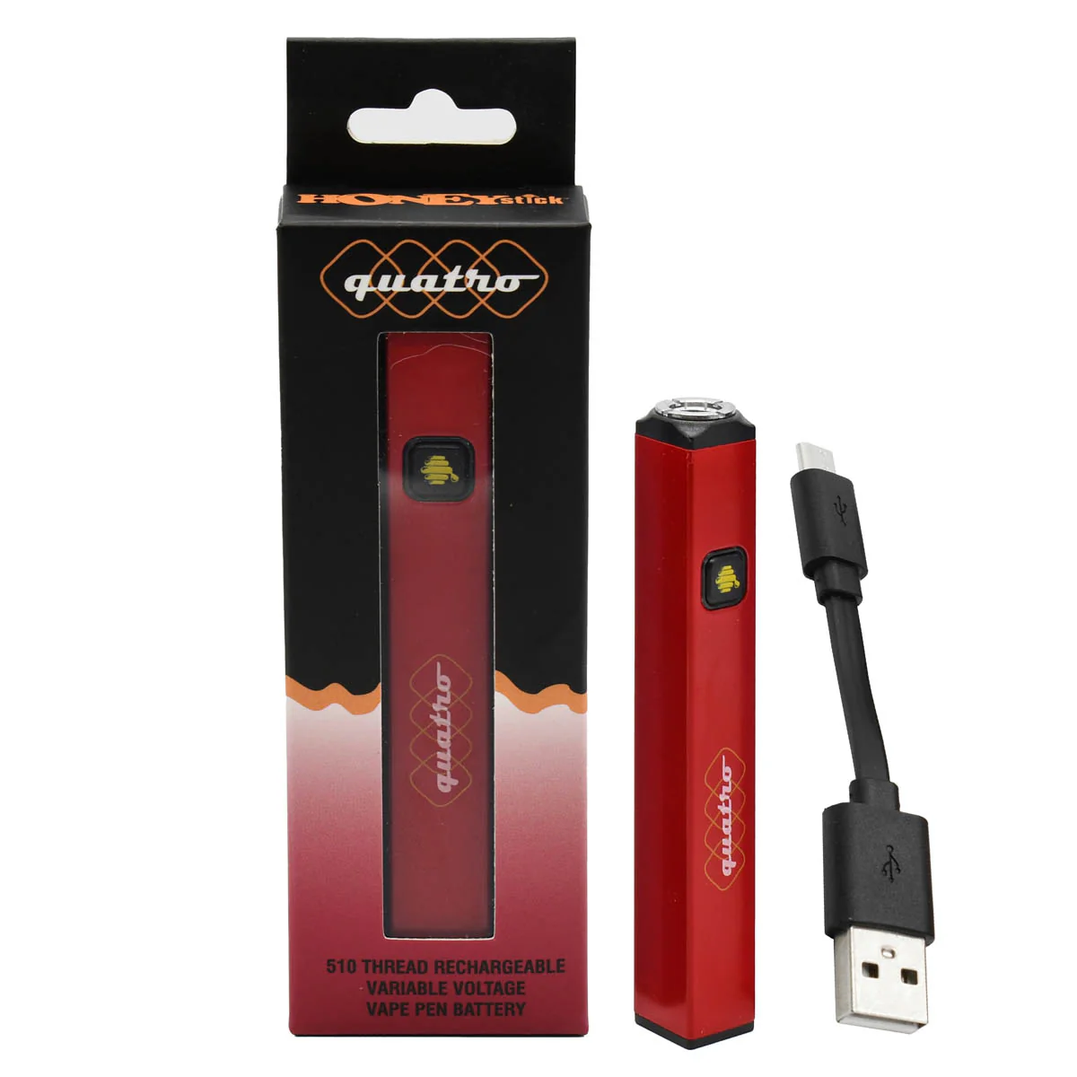 Honeystick Quatro - Square 510 Thread Battery Vape Pen - Image 13