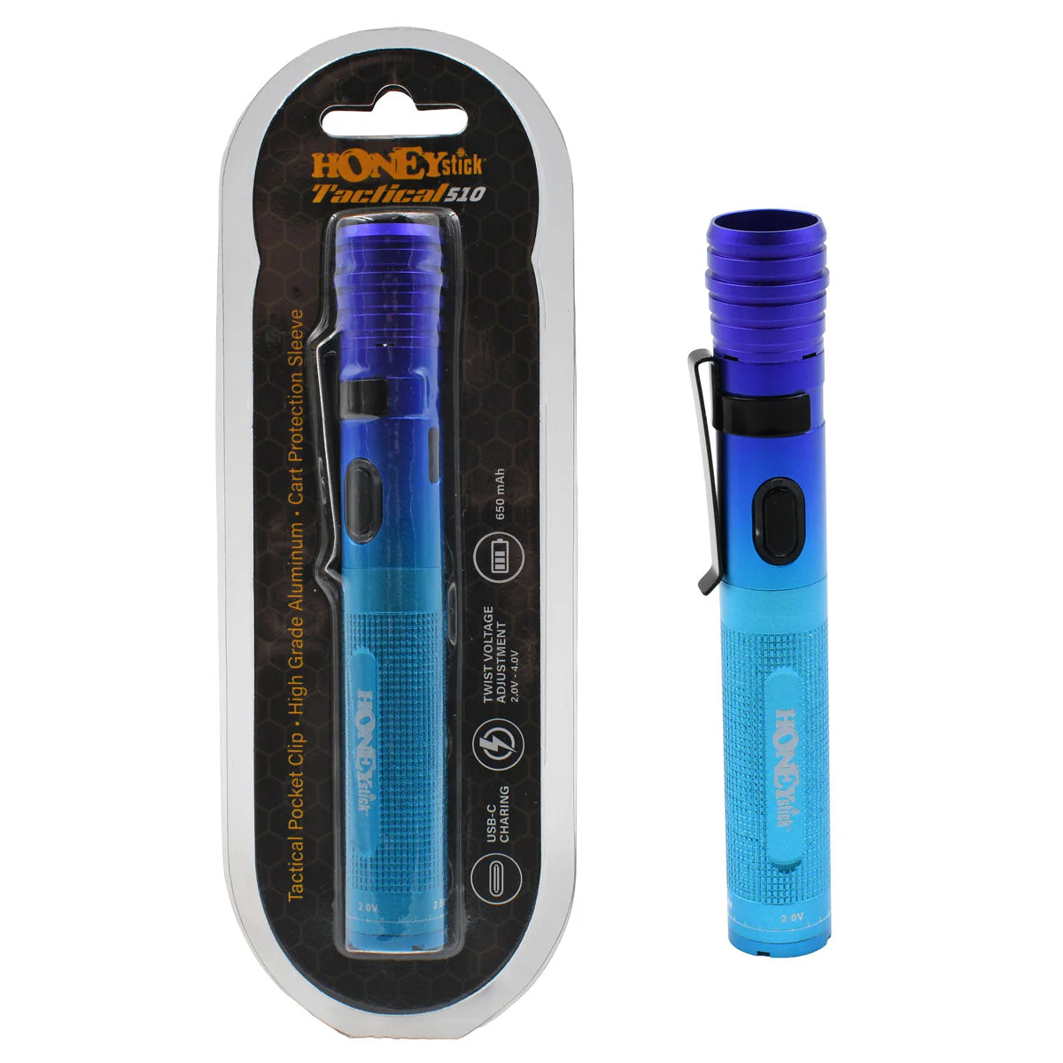 Honeystick Tactical 510 Thread Vape Cart Pen Battery - Image 12