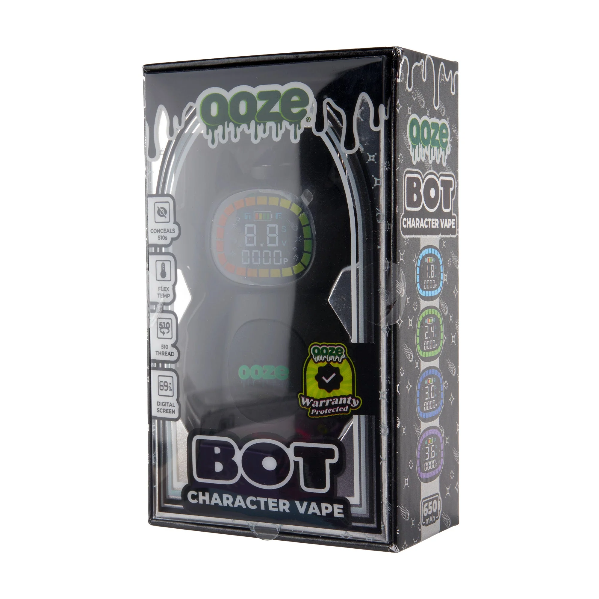 Ooze Bot Dual 510 Thread Vape Cart Battery - Image 6