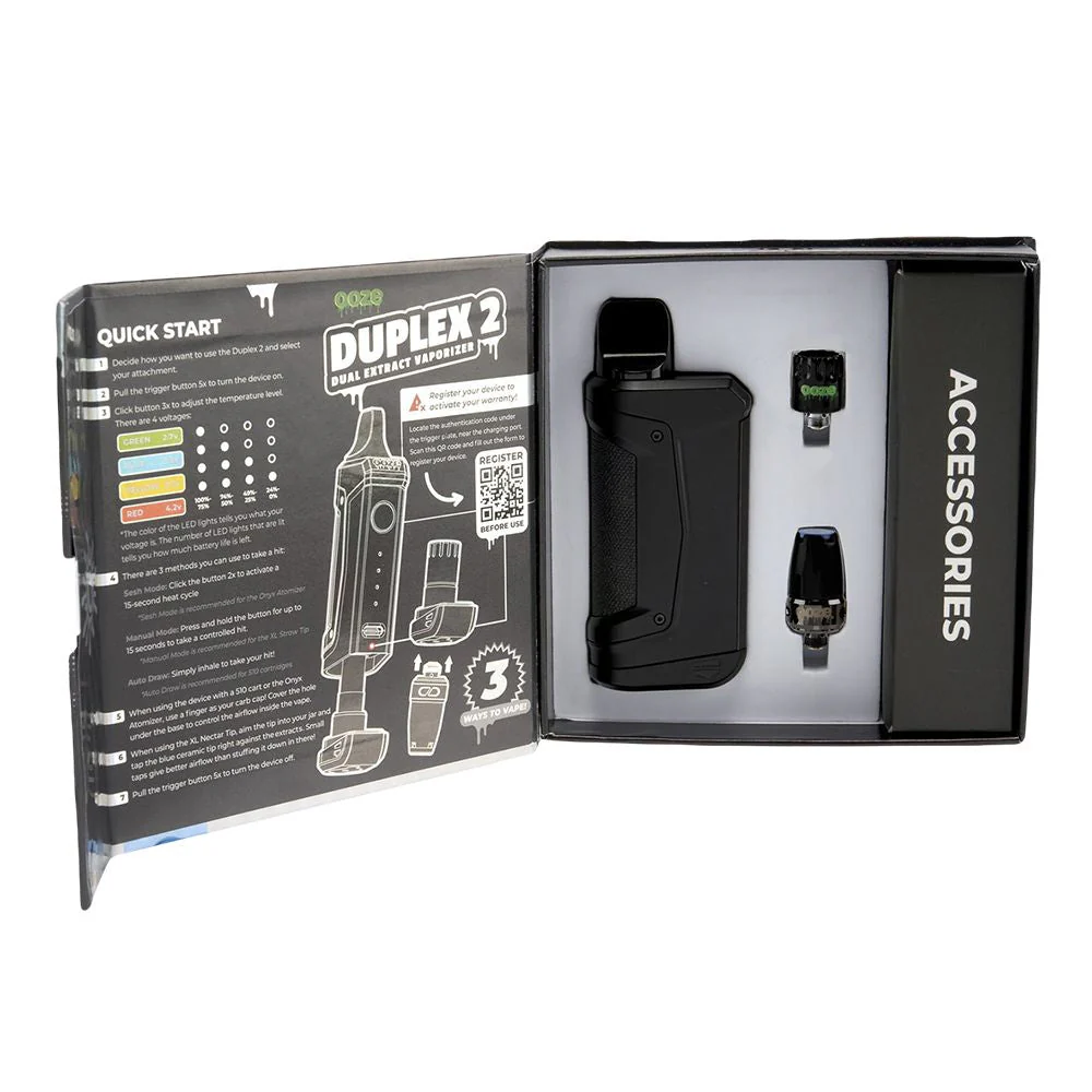 Ooze Duplex 2 - 510 Thread Vape Cart Battery - Image 9