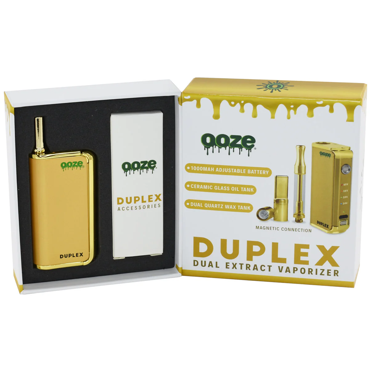 Ooze Duplex Dual Extract 510 Thread Vape Cart Battery Starter Kit - Image 6