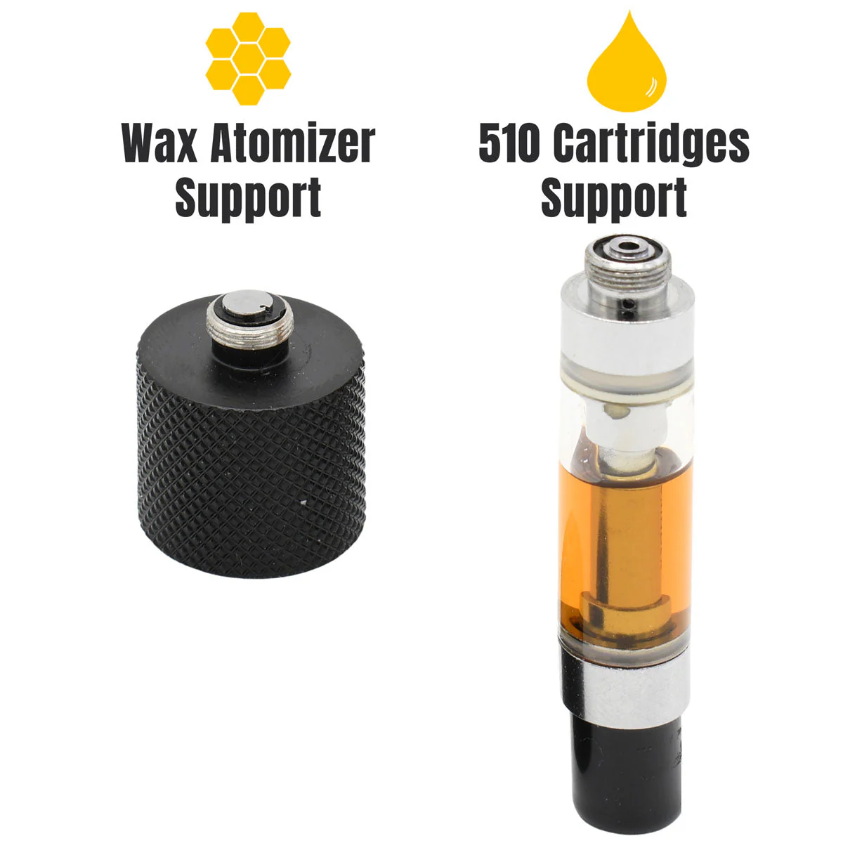 Honeystick Pocket Plasma Portable Dab Pen and 510 Thread Vape Cart Battery - Image 15