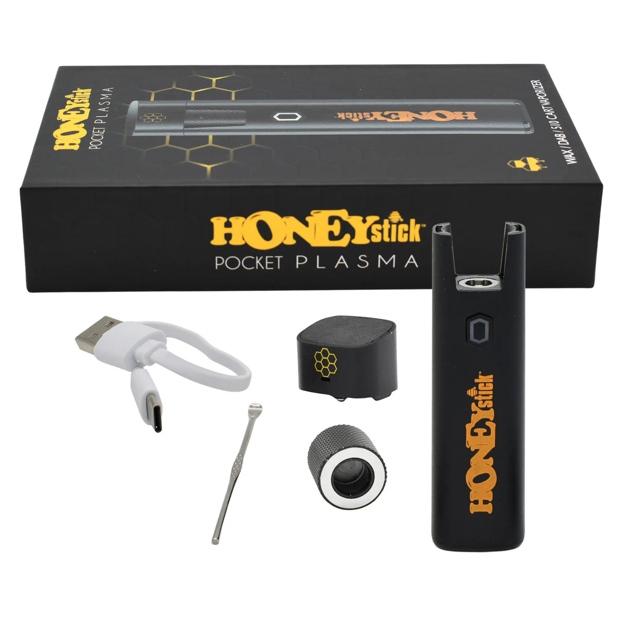 Honeystick Pocket Plasma Portable Dab Pen and 510 Thread Vape Cart Battery - Image 18