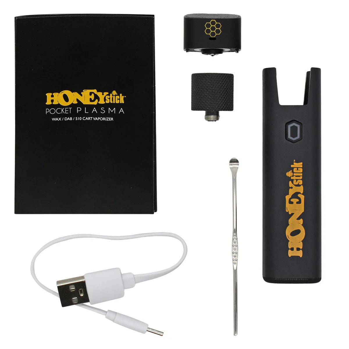 Honeystick Pocket Plasma Portable Dab Pen and 510 Thread Vape Cart Battery - Image 4