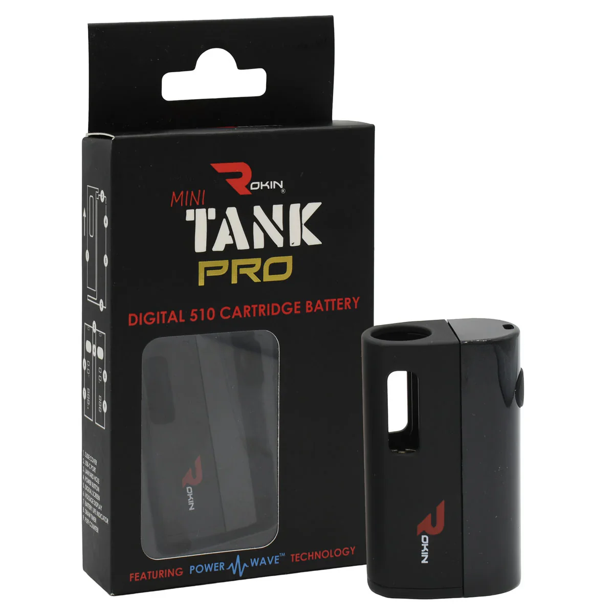 Rokin TANK PRO 510 Thread Vape Cart Battery - Image 16