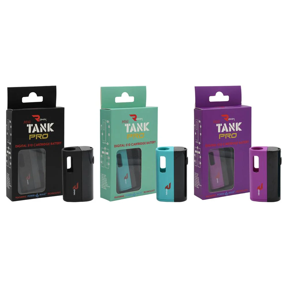 Rokin TANK PRO 510 Thread Vape Cart Battery - Image 3