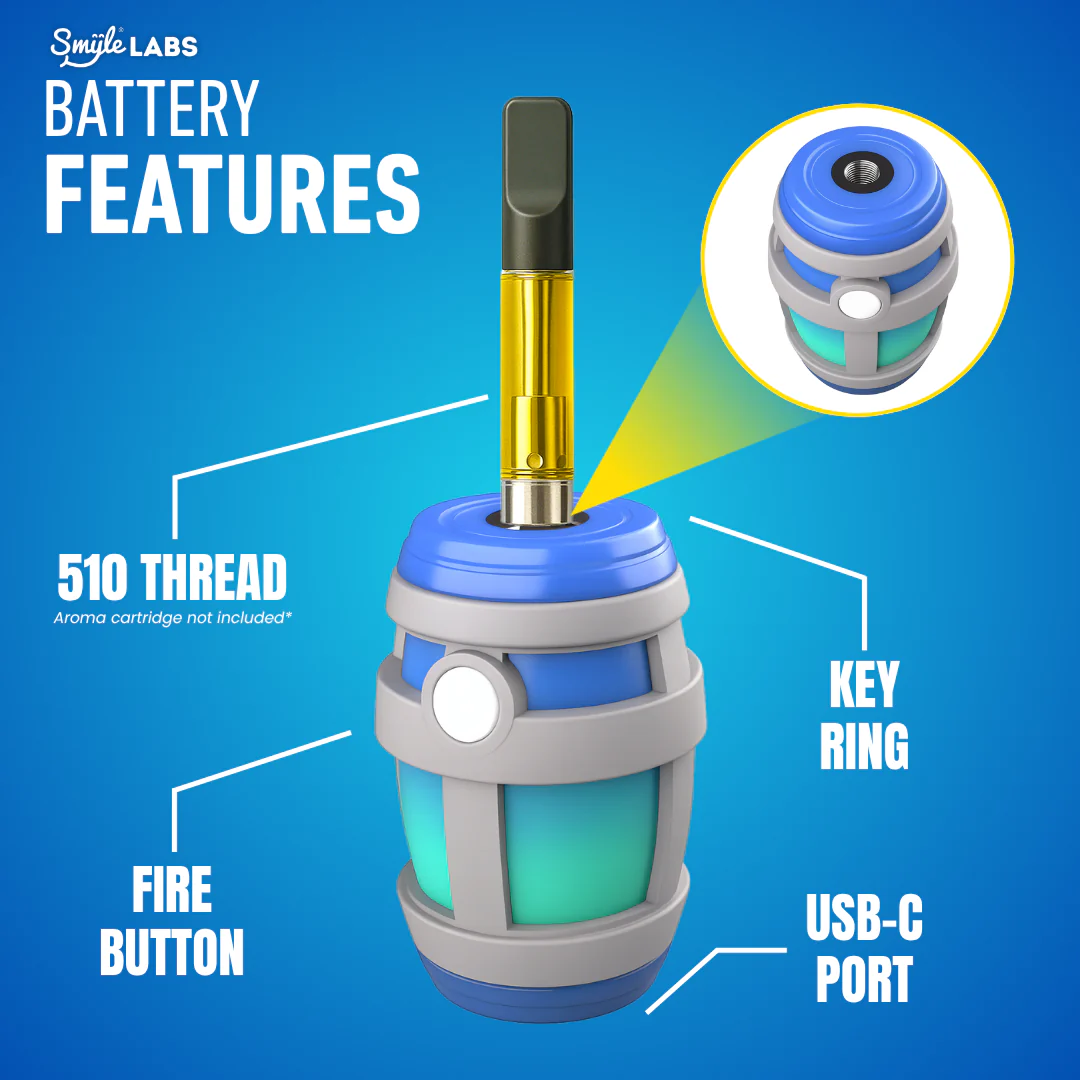 Smyle Labs Chugjamin 510 Thread Vape Cart Battery - Image 5