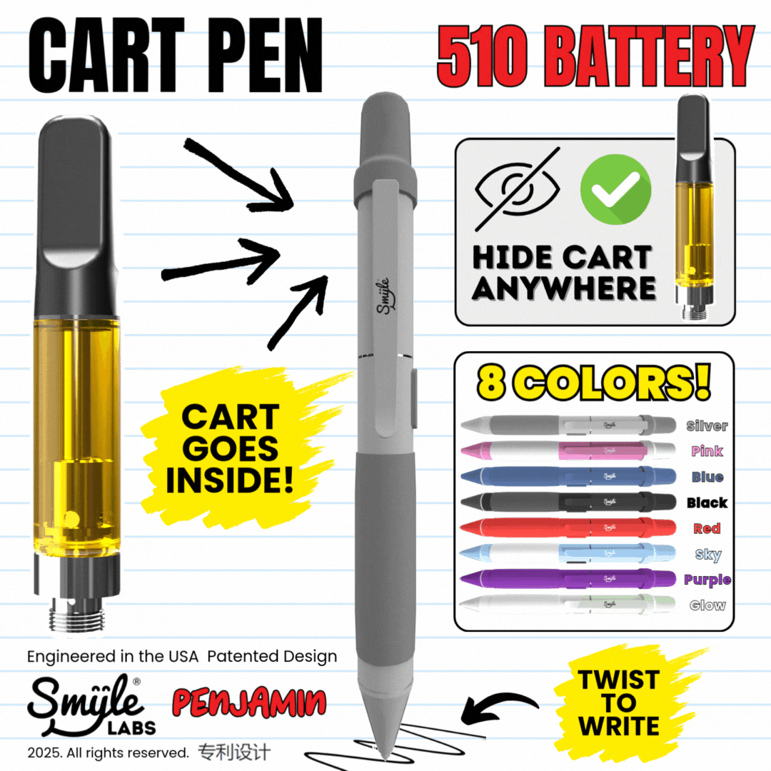 Smyle Labs Penjamin 510 Thread Cart Vape Pen Battery - Image 10