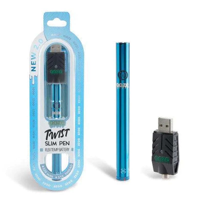 Ooze Twist 2.0 Slim 510 Thread Vape Cart Pen Battery - Image 11