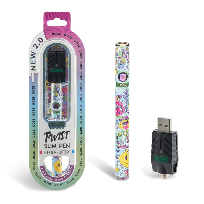 Ooze Twist 2.0 Slim 510 Thread Vape Cart Pen Battery - Image 16