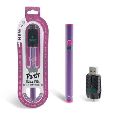 Ooze Twist 2.0 Slim 510 Thread Vape Cart Pen Battery - Image 7