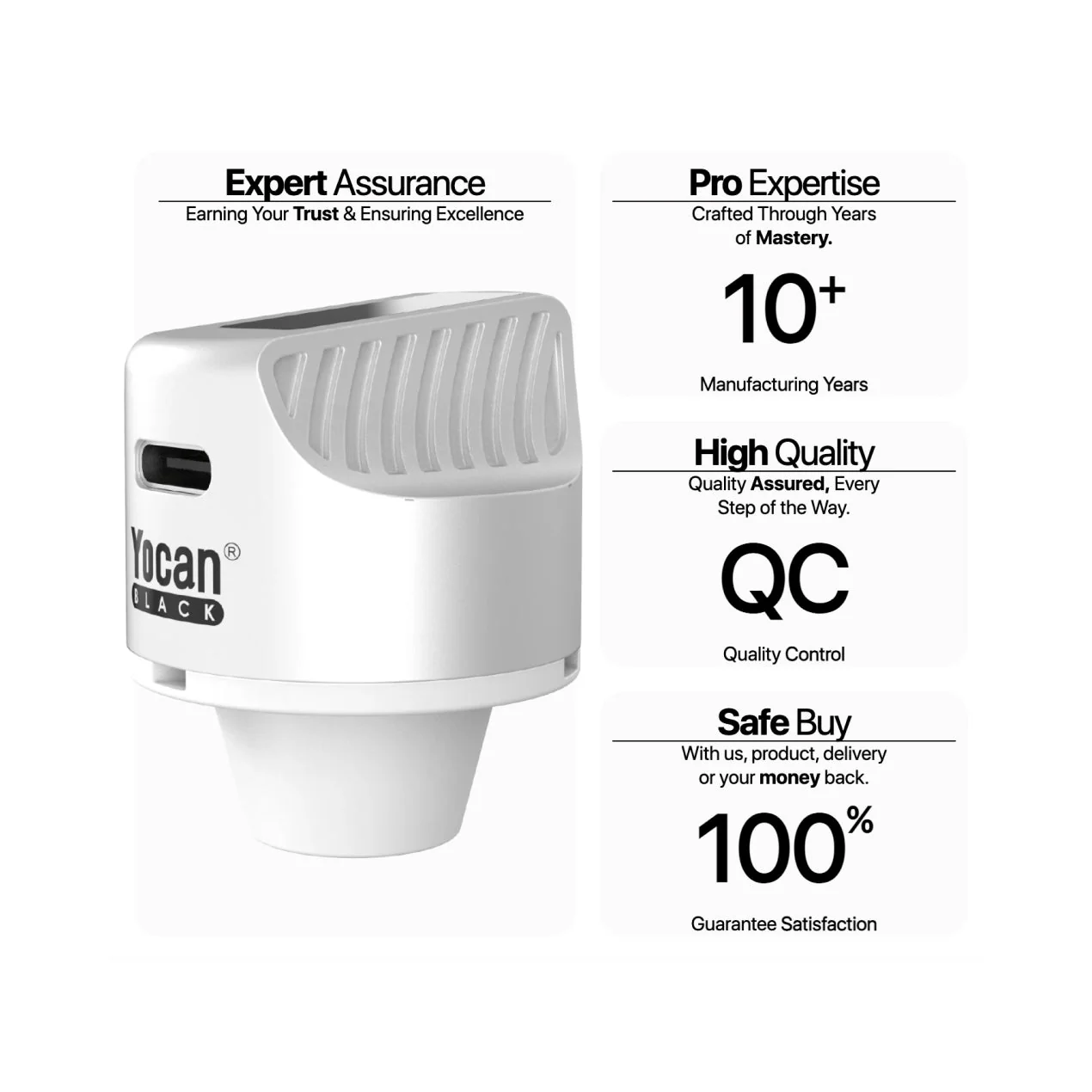 Yocan Black Heat Vision Thermometer Carb Cap - Image 11