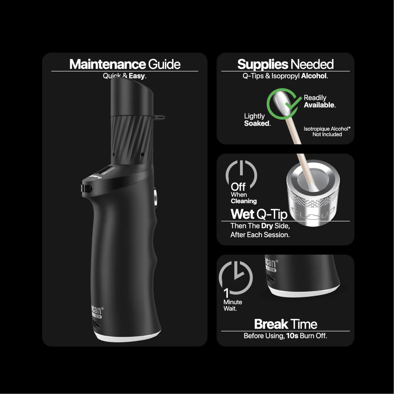 Yocan Black Phaser Ace 2 Dab Pen Concentrate Vaporizer - Image 9