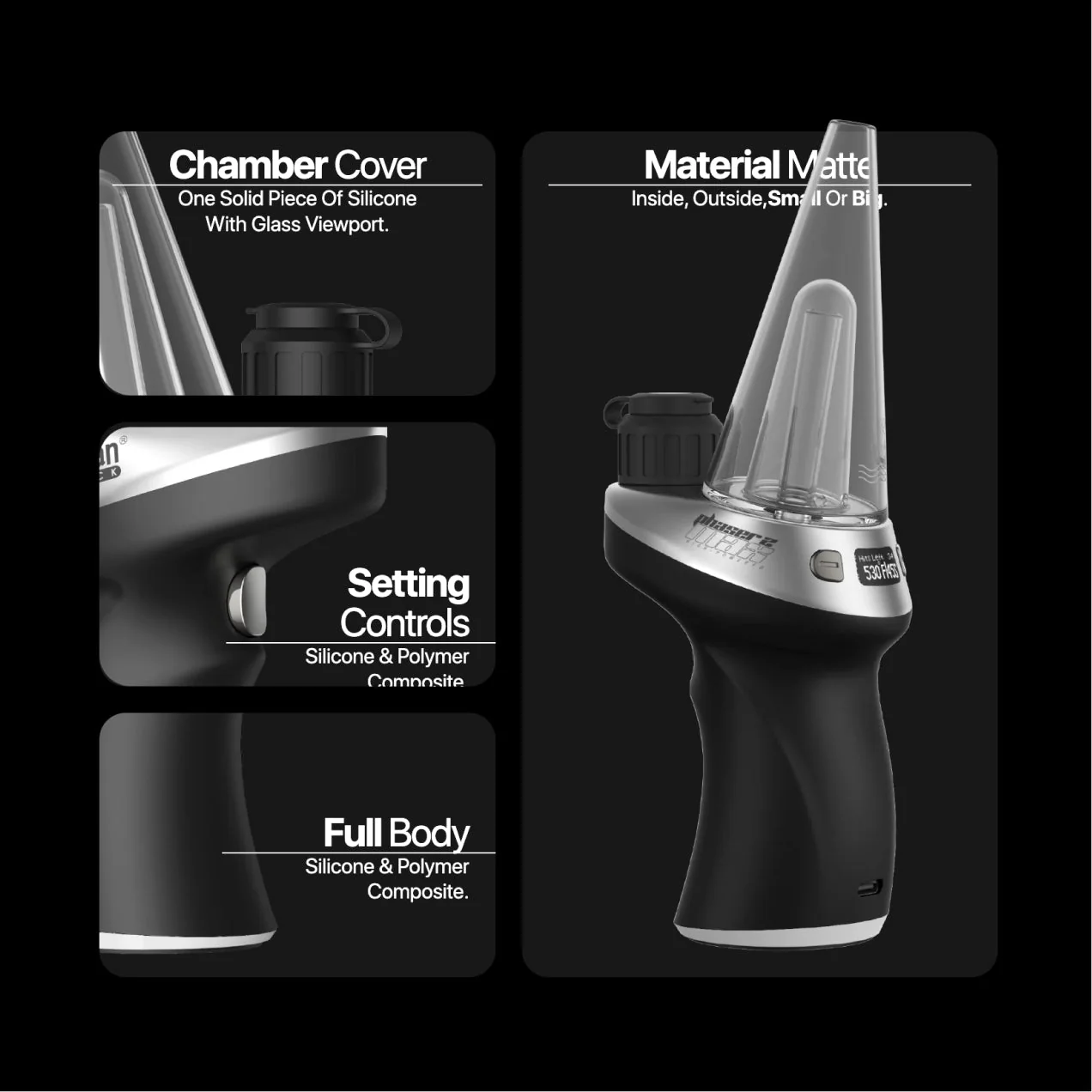 Yocan Black Phaser Max 2 Dab Pen Concentrate Vaporizer - Image 12
